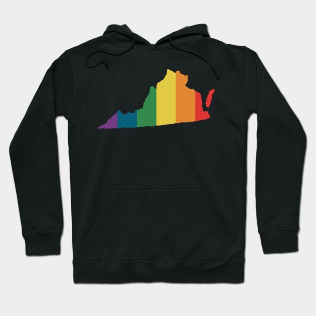 Virginia State Rainbow. Hoodie by n23tees